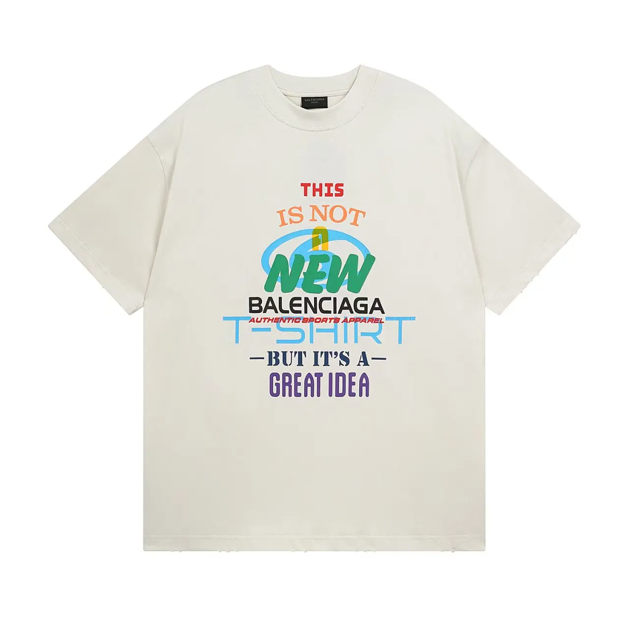 # 25SS NEW # BALENCI*GA # 260g * 1 1 + os Same Style！！ ：3269# Sizes：xs-L ： 1 （ White）